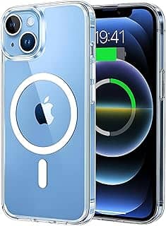 Capa Mag-safe para [iPhone 13] Capinha Magnetica Slim Premium Clear Case com [Proteção de Câmera] Anti-Amarelamento, Transparente, Resistente a Riscos e Anti Impacto