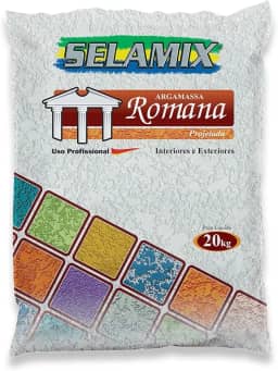 Argamassa Projetada Romana Branca 20Kg