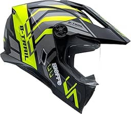 Capacete Masculino Bieffe B-Trail Defender Amarelo Moto Pala