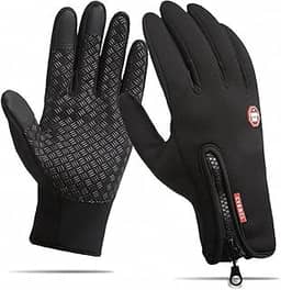 Luva Térmica Moto Touch Screen Unissex Impermeável e Antiderrapante – Luvas para Frio, Motoqueiro, Ciclista e Esportes – Resistente à Chuva e Vento, Tamanho Ajustável