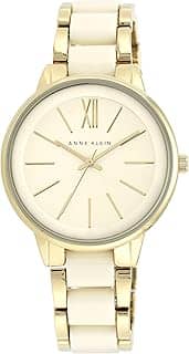 Anne Klein Relógio feminino com pulseira de resina