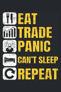 Eat Trade Panic Can't Sleep Repeat: Day Trader Notebook For Stock Market Trading Analysis and Candlestick Pattern Reading