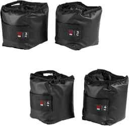 Kit Par Caneleiras Peso 3kg + 4kg Tornozeleira de Peso Treine em Casa Academia Pilates Fisioterapia Treino Funcional Crossfit