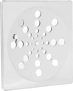 Ralo Grelha 10X10 Quadrado Com Fecho Sistema Abre e Fecha Para Banheiro