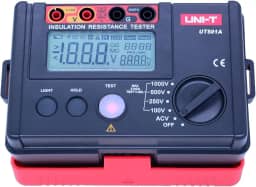 UNI-T Testador de Resistência de Isolamento Megger Terra Megohmímetro de Resistência de Terra (UT501A)