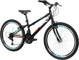 Caloi Bicicleta Infantil Max, Aro 24, Câmbio 21 Velocidades, Preta