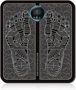 Massageador de pé EMS para remodelar as pernas, massageador elétrico EMS para pés, estimulador muscular, recarregável por USB, pulsos, de baixa frequência, massagem e circulação dos pés, máquina corporal