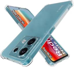 USTIYA Capa para Poco X6 5G / Redmi Note 13 Pro 5G (não para 4G) Capa protetora transparente TPU quatro cantos transparente macia