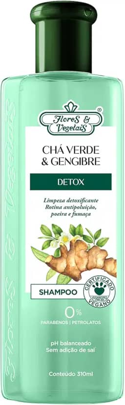 Flores e Vegetais Shampoo Detox Capilar 310Ml E Vegetais