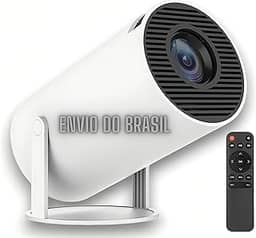 Mini Projetor Portatil Wifi 5g Bluetooth Android 4K 1080 Full HD Smart Tv HY300