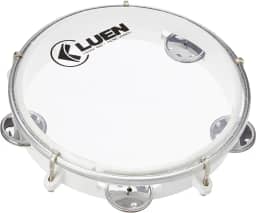Pandeiro Abs Branco Junior Pele Cristal 08"- Luen