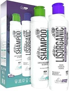 Kit Semi Definitiva Lisorganic 0% Formol 2x500ml - Escova Inteligente