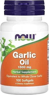 Óleo de Alho, Now Foods, 1,500 mg, 100 Softgels, Importado