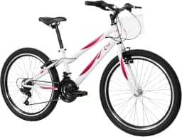 Caloi Bicicleta Infantil Ceci, Aro 24, Câmbio 21 Velocidades, Branca