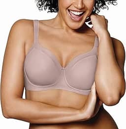 Sutiã Balconette Secrets feminino, cobertura total, sem fio, sutiã para figuras completas, Blush noturno, 38DD