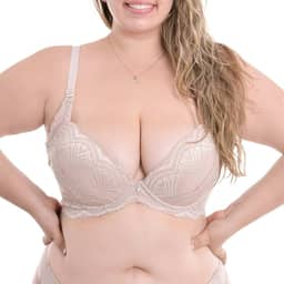 Sutiã Plus Size Redutor Renda Nayane Rodrigues - CRISTAL - 52