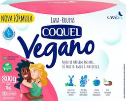 Casa Km Lava Roupas Em Pó Coquel Vegano 800Gr Casa Km