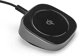 Carregador por Indução de mesa sem Fio 10W, compatíveis com o padrão Qi, Preto/Prata, QI10WU, Geonav