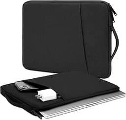 Case para Notebook, Capa Notebook Slim Minimalista Moderno Prático, À Prova d'água, À Prova de Choque (Preto, 15,6'')