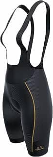 Bretelle Ciclismo Feminino Márcio May Race Carbon III - Gel - Preto/Dourado