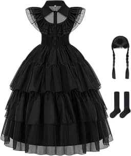 GZ-LAOPAITOU Vestido Elsa Frozen Elsa para meninas, roupas de fantasia de princesa para meninas