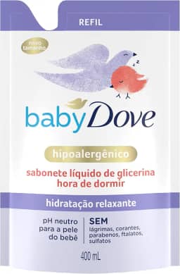 Sabonete Líquido de Glicerina Hidratação Relaxante Hora de Dormir 400ml Refil