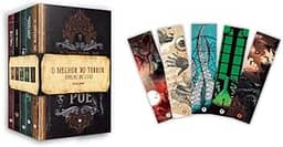 Kit O Melhor do Terror em edição de luxo: 5 livros em capa dura + 5 marcadores exclusivos