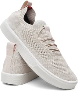 Tênis Masculino Knit Casual Básico Calce Fácil Confortável Slip On