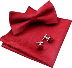 Gravata borboleta masculina clássica ajustável pré-amarrada