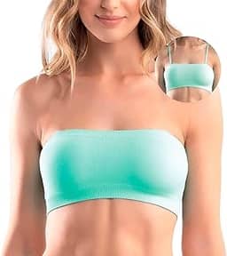 Top Faixa Alça Removível Canelado Sem Costura She by Mash Feminino Adulto