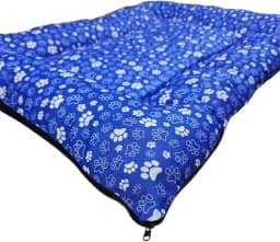 Caminha Pet Confortável para Cães e Gatos Tecido Resistente e Lavável Cama Colchonete para Cachorros e Gatos com Zíper(AZUL,P 50 X 40)