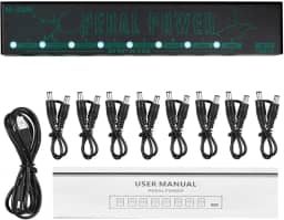 Fonte de alimentação para pedais de efeitos de guitar, 8 saídas dc isoladas/5v saída usb para 9v proteção guitarra acessórios-Transformadores de Alimentação