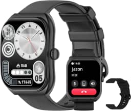 PEJE ZW01 Max Smartwatch Masculino à Prova d'Água 1ATM, 2.01" Tela Quadrada Full Touch, Compatível com iOS e Android, Bateria de 7-10 Dias, Relógio Inteligente com Chamadas Bluetooth.