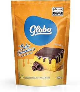 Mistura para Bolo Sabor Cenoura, Pacote de 400g, Globo