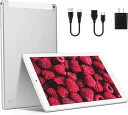 ZAOFEPU Tablet Android de 10,1 polegadas com compartimento para cartão SIM, tela HD WiFi Andorid 10 tablets, IPS 800 x 1280, câmera 500w, porta de carregamento tipo C - 2 GB + 32 GB, bateria de 5000