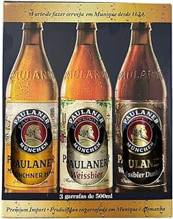 Cerveja Alema Paulaner Garrafa 500ml Kit com 3 Un