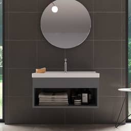 Gabinete com Cuba para Banheiro 100% MDF Gianduia Zoff