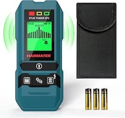 HANMATEK Localizador de pinos SF3 6 em 1, scanner de parede de alta precisão para detecção de fios CA de madeira, metal e energia ativa – ideal para projetos de renovação de casa e bricolage