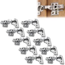 10x Dobradiça Alta 35mm Curva Amortecedor Pistão Porta de Armário Cozinha Guarda Roupa Móveis de Madeira Caneco de 32mm Dobradisa Dobradica 35mm