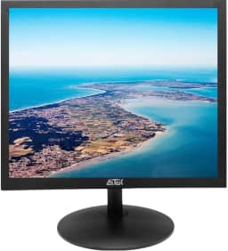 Monitor LED 17" Compacto, Full HD 1920x1080p, 5ms 4:3 Visualização Ampla 160/170 Entrada e Saída HDMI/VGA/AV/USB Tela anti-reflexo