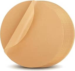 200 peças de papel manteiga redondo de 23 cm – Folhas de pergaminho para a melhor experiência de cozimento, tamanho extra grande, excepcional, antiaderente, à prova d'água e resistente a rasgos, um