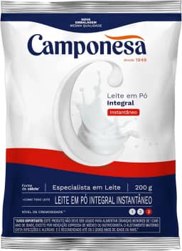 Camponesa Leite em Pó Integral Instantâneo 200g