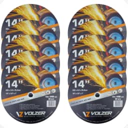 Volzer, Kit 10 Discos de Corte Policorte Volzer Aço Inox 14 Pol x 3mm x 1 Pol 5326