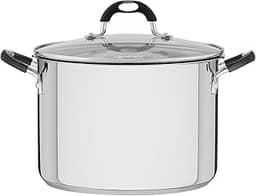 Espagueteira Tramontina Solar Silicone em Aço inox com Fundo Triplo com Tampa de Vidro 24 cm 7,8 L 62137/240