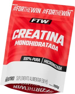 FTW Creatina Monohidratada 100% Pura - Explosão de Energia, Força e Resistência - Absorção Rápida para Ganho de Massa e Performance (700G)