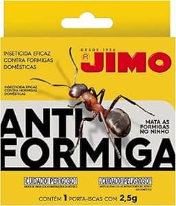 Jimo Isca Granulada Antiformiga 2,5g Elimina Formiga Fantasma Destrói Colônia com Proteção Total Eficiente