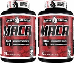 Kit 2x Maca Peruana 90 Capsulas 2000mg Premium Pura Por Dose Importada Para Homens Mulheres Lepidium Meyenii 100% Natural Rende 60 Doses Matéria Prima Suplemento Cáps Suplemento Energia Resistência - Snake Dragon