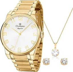 Relógio Champion Analógio CN27652W Feminino + Semijóia