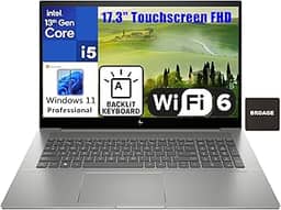 HP Laptop Empresarial Envy 17 2023 Com Tela Sensível Ao Toque Fhd De 17,3', Intel I5-13500H 14 Núcleos 13ª Geração (Beat I7-12650H), 32 Gb Ram Ddr4, Ssd Pcie 1 Tb, Wi-Fi 6E, Bluetooth 5.3, Teclado R