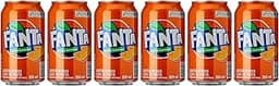 Pack de Fanta Laranja lata 350ml 6 unidades
